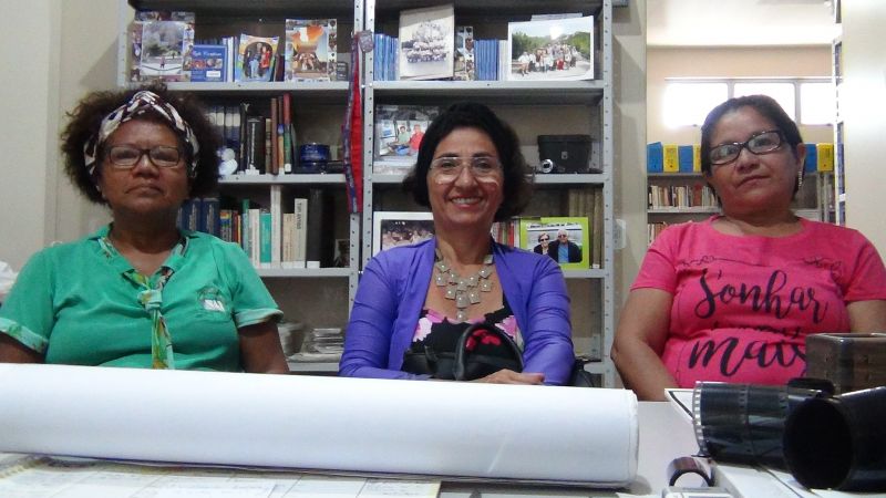 Elineusa Corrêa, Lucilene Lopes Amélia Gracineide Silva - Professoras E. M. Aldo Ferreira Campos